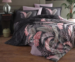 Clasy Ranforce Dört Mevsim 150 x 200 cm Modern Tek Kişilik Nevresim Takımı Antrasit