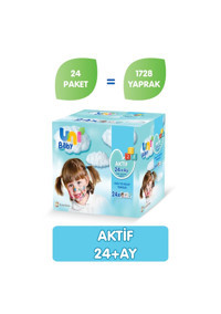 Uni Baby Aktif 72 Yaprak 24'lü Paket Islak Mendil