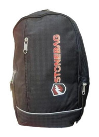 NK Stonebag Laptop Bölmeli Günlük Kumaş Sırt Çantası - Siyah