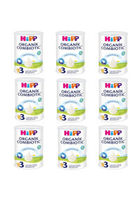 Hipp Combiotic Tahılsız Glutensiz Organik Probiyotikli 3 Numara Devam Sütü 9x350 gr