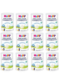 Hipp Yenidoğan Tahılsız Glutensiz Organik Probiyotikli 1 Numara Devam Sütü 12x350 gr