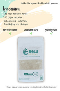 Belu Gıda Atölyesi Tahıllı Havuçlu Kabaklı Kaşık Maması 100 gr