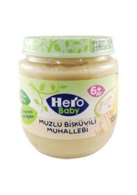 Hero Baby Tahıllı Bisküvili Muzlu Kavanoz Maması 120 gr