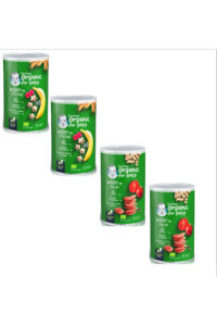 Gerber Tahıllı Organik Domatesli Muzlu Bebek Atıştırmalığı 4x35 gr