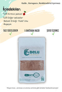 Belu Gıda Atölyesi Tahıllı Pancarlı Kaşık Maması 100 gr