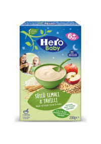 Hero Baby Gece Tahıllı Elmalı Tahıllı Kaşık Maması 200 gr