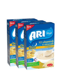 Arı Tahıllı Pirinç Unlu Probiyotikli Kaşık Maması 3x250 gr