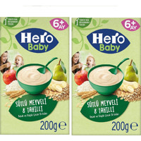 Hero Baby Tahıllı Meyveli Tahıllı Sütlü Kaşık Maması 2x200 gr