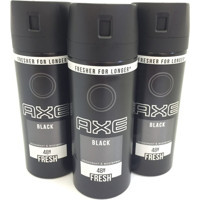 Axe Black Suede Pudrasız Sprey Erkek Deodorant 3x150 ml