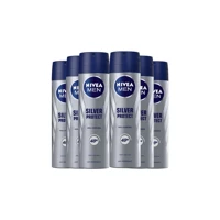 Nivea Silver Protect Pudrasız Ter Önleyici Antiperspirant Sprey Erkek Deodorant 6x150 ml