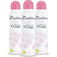 Emotion Love Pudrasız Ter Önleyici Sprey Kadın Deodorant 3x150 ml