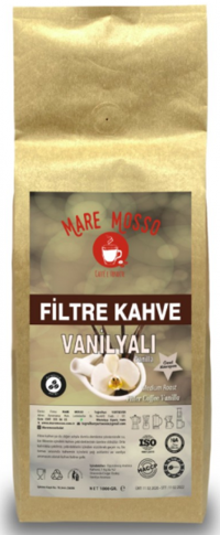Mare Mosso Vanilya Aromalı Arabica Öğütülmüş Filtre Kahve 1 kg