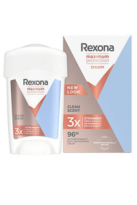 Rexona Maximum Protection Clean Scent Pudrasız Ter Önleyici Antiperspirant Stick Kadın Deodorant 45 ml