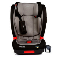 Baby Plus Galaxy Isofixli-Emniyet Kemerli 15-36 kg Yatabilen Yükseklik Ayarlı Sürüş Yönü Oto Koltuğu Gri Siyah