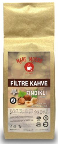 Mare Mosso Fındık Aromalı Arabica Öğütülmüş Filtre Kahve 1 kg