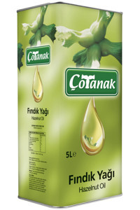 Çotanak Teneke Fındık Yağı 5 lt