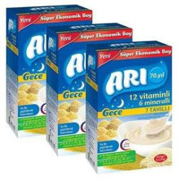 Arı Gece Tahıllı Pirinç Unlu Probiyotikli Kaşık Maması 3x500 gr