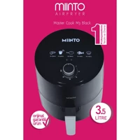 Miinto Master Cook M3 Airfryer 3.5 lt Tek Hazneli Izgara Yapan Led Ekranlı Yağsız Sıcak Hava Fritözü Siyah