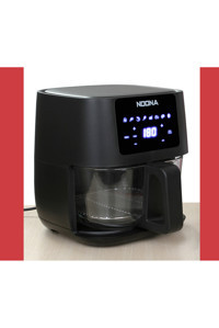 Noona Noona01 Airfryer 6 lt Tek Hazneli Izgara Yapan Led Ekranlı Yağsız Sıcak Hava Fritözü Siyah