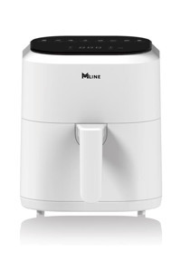 Miline AF4Le01 Airfryer 4 lt Tek Hazneli Izgara Yapan Led Ekranlı Yağsız Sıcak Hava Fritözü Beyaz