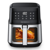 Taotronics TT-AF011 Airfryer 5.3 lt Tek Hazneli Led Ekranlı Yağsız Sıcak Hava Fritözü Siyah
