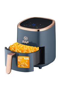Npo RAF R5007 Airfryer 4 lt Tek Hazneli Izgara Yapan Led Ekranlı Yağsız Sıcak Hava Fritözü Lacivert