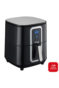 Yui M30 M50 MaxiFry Airfryer 6.5 lt Tek Hazneli Led Ekranlı Yağsız Fritöz Siyah