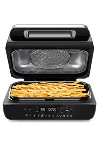 Arnica AirFryer Grill Airfryer 3.8 lt Tek Hazneli Izgara Yapan Led Ekranlı Sıcak Hava Fritözü Siyah