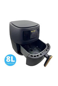 Silver Crest S-18 Air Xxl Airfryer 8 lt Tek Hazneli Led Ekranlı Yağsız Sıcak Hava Fritözü Siyah