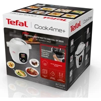 Tefal Cook4Me+ Airfryer 6 lt Tek Hazneli Led Ekranlı Yağsız Sıcak Hava Fritözü Beyaz