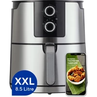 Kumtel Airfryer 7 lt Tek Hazneli Yağsız Sıcak Hava Fritözü İnox