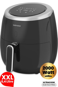 Goldmaster Ulltracook Airfryer 6.4 lt Tek Hazneli Led Ekranlı Yağsız Sıcak Hava Fritözü Siyah