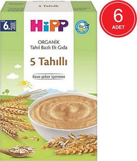 Hipp Tahıllı Organik Kaşık Maması 6x200 gr