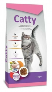 Catty Tavuklu Tahıllı Yetişkin Kuru Kedi Maması 1 kg