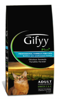 Gifyy Tavuklu Tahıllı Yetişkin Kuru Kedi Maması 15 kg