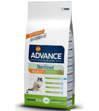 Advance Hindili Kısırlaştırılmış Tahıllı Yetişkin Kuru Kedi Maması 15 kg