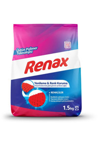 Renax Renkliler İçin 12 Yıkama Toz Deterjan 1.5 kg