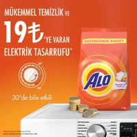 Alo Renkliler ve Beyazlar İçin 120 Yıkama Toz Deterjan 6x3 kg