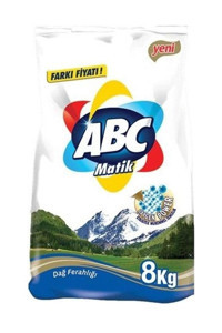 Abc Matik Dağ Ferahlığı Renkliler İçin 53 Yıkama Toz Deterjan 8 kg