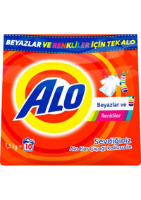 Alo Renkliler ve Beyazlar İçin 20 Yıkama Toz Deterjan 2x1.5 kg