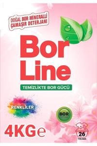 Borline Renkliler İçin 26 Yıkama Toz Deterjan 4 kg