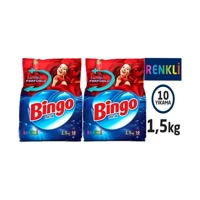 Bingo Matik Renkliler İçin 20 Yıkama Toz Deterjan 2x1.5 kg