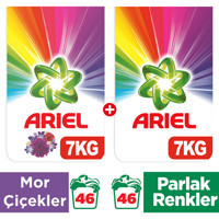 Ariel Mor Çiçekler 92 Yıkama Toz Deterjan 2x7 kg