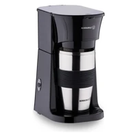 Korkmaz A5575 Elektra Midi Plastik Filtreli Termoslu 0.35 L Hazne Kapasiteli 1 Fincan 750 W Siyah Filtre Kahve Makinesi