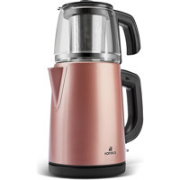 Korkmaz A 359 04 Demkolik Çelik Demlikli 1600 W Çelik Gövdeli Mavi Çay Makinesi