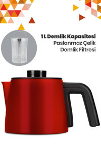 Karaca Maxi Tea XL Cam Demlikli 1700 W Plastik Gövdeli Mulberry Çay Makinesi