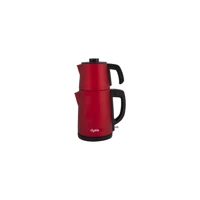 English Home CMK 6001 Çelik Demlikli 1650 W Işıklı Çelik Gövdeli Kırmızı Retro Çay Makinesi
