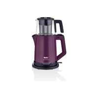 Fakir Chaizen Otomatik Cam Demlikli 1800 W Işıklı Çelik Gövdeli Pembe Retro Çay Makinesi