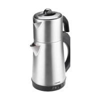 Maress Otomatik Çelik Demlikli 1500 W Işıklı Çelik Gövdeli İnox Retro Çay Makinesi