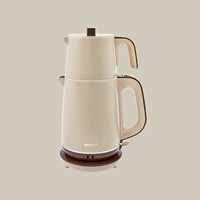 Homend 1734H Royaltea Çelik Demlikli 2000 W Çelik Gövdeli Bej Çay Makinesi